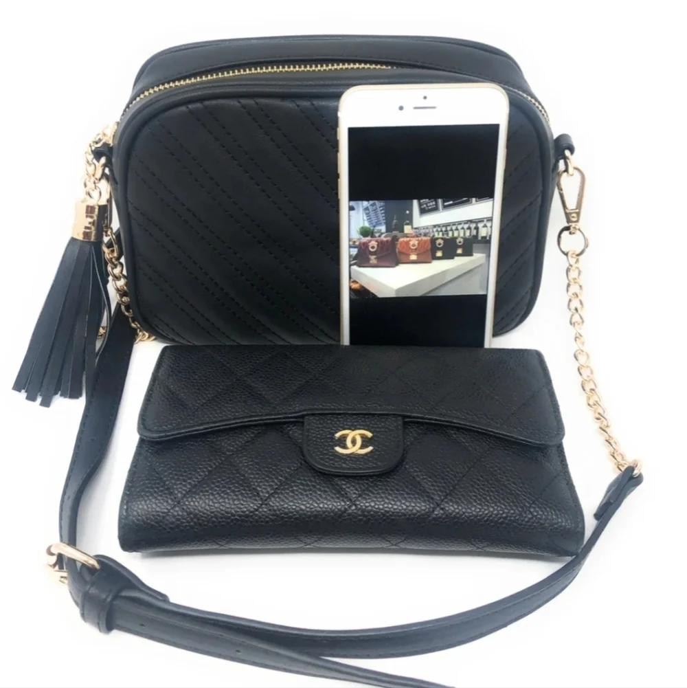 NWOT Lola Mae Quilted Crossbody Bag, Trendy Design Shoulder Purse (#13)